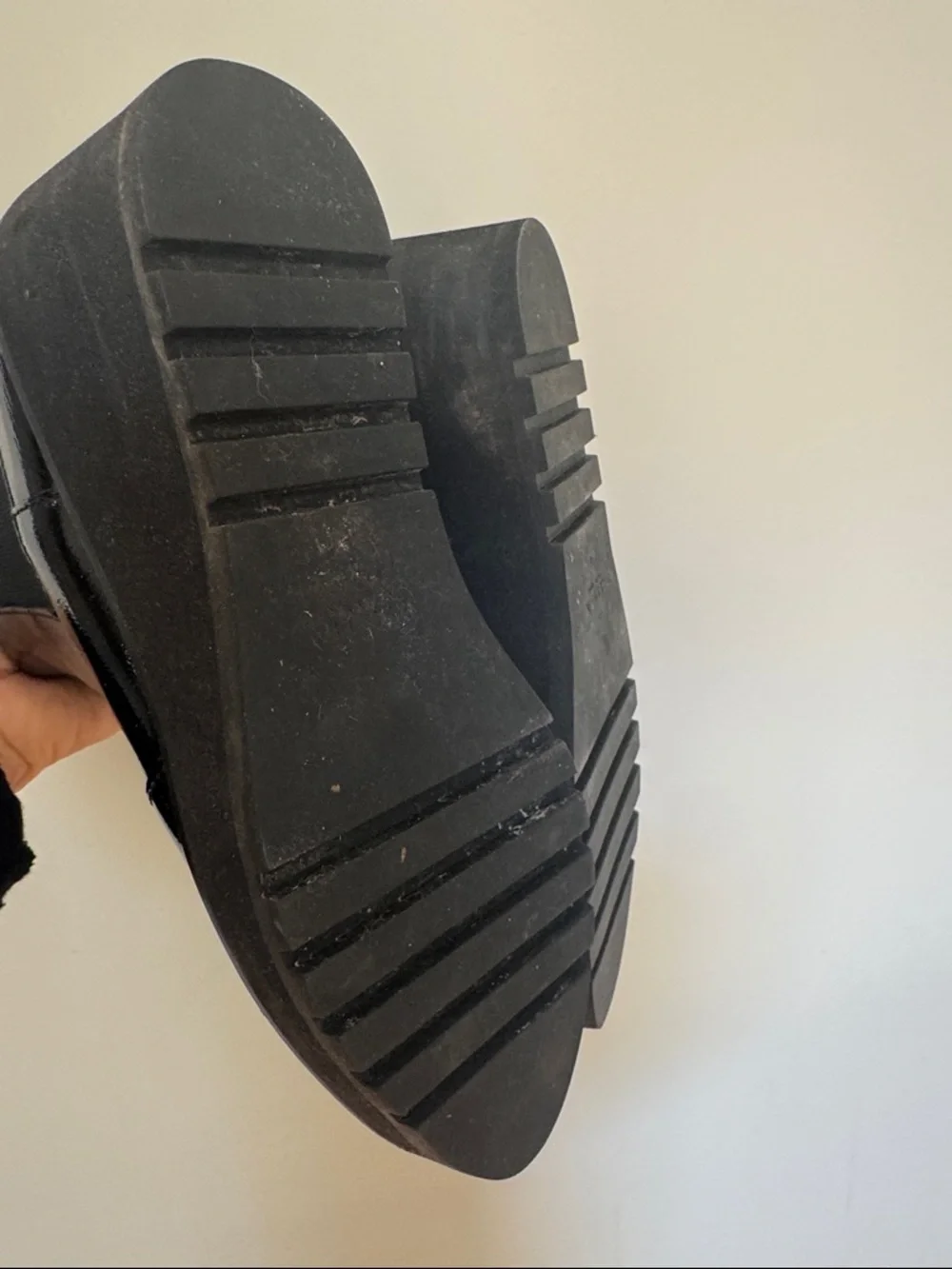 Cecelia NY Gemma Black Patent Platform Boots sz 8 - Picture 3 of 8